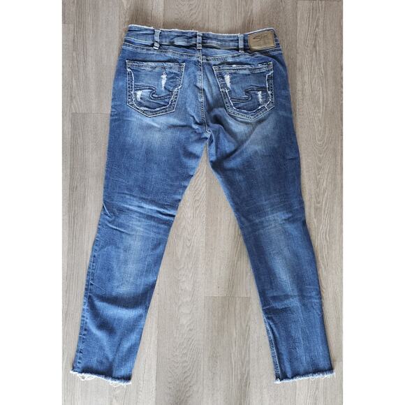 Silver Jeans Co Womens SAM Cropped Pants 31 W x 26 L - Picture 4 of 5